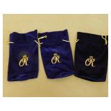 Three Crown Royal Purple Canadian Rye /Marble Bags
