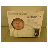 Holland green house 10 in double sided wall clock