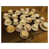 Collectable tea cups and saucers