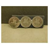 3 - 1971 British Columbia Dollar Coins