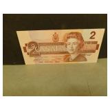 Canadian 1986 Two Dollar Bill