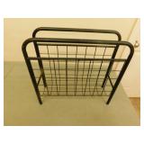 Metal magazine / newspaper rack  6X18X17