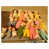 Vintage dolls various sizes