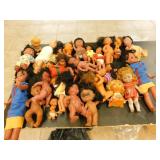 Vintage dolls various sizes