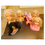 Doll heads various sizes