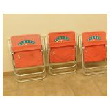3 Coca cola folding lawn chairs