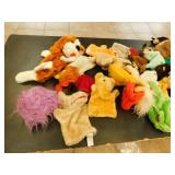 Vintage hand puppets- various animals