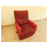Burgandy recliner chair