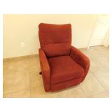 Burgundy recliner chair