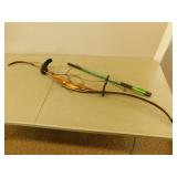 Black bear hunter compound bow with arrows