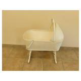 Vintage wicker bassinet