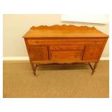 Antique wooden buffet table 20X56X39