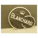 Blanchard Cast Aluminum Sign, Dimensions 12'x 10'