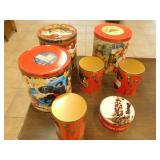 Collectable tins various sizes