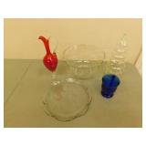 Assorted glassware