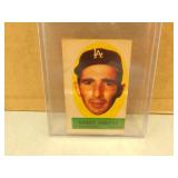 1963 Topps Peel-Offsï¿½Sandy Koufax #SAKO card
