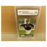 2011 Bowman Manny Machado TP54 graded Rookie Card
