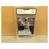 2017 Bowman Taylor Wells #TW Graded Autograph