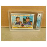 1983 Topps Knight/Niekro #441 Graded Autographed