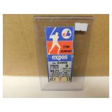 1982 Montreal Expos Ticket Stub