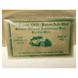 1973 Brass Pioneer Auto Club Plaque