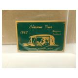 1963 Bryss Blossom Tour Niagara Car Plaque