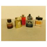 Various part bottles of Cologne for men
