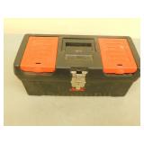 Plastic toolbox with tools