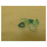 Jet green florite collectable rocks