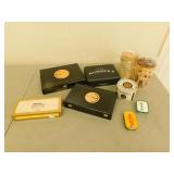 Collectable cigar boxes and tins