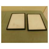 2 Glass table display boxes  12X16