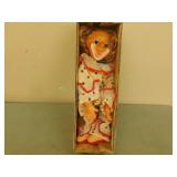 Vintage plastic clown doll  18 in tall