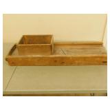 Antique wooden kraut cutter  10X36