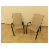 2 metal Patio chairs