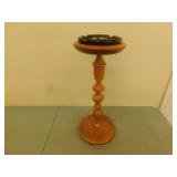 Antique wooden ashtray stand  24 in tall