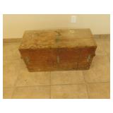 Antique wooden tool box  14X33X19