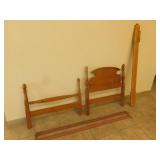 Single foot /head board wooden bed and frame