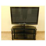 Panasonic 50in flat screen tv with stand  TESTED
