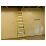 Industrial lite 12 foot step ladder
