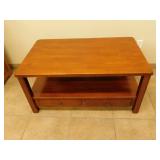 2 Drawer wooden coffee table  28X46X22