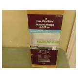 Faux wood blind 3  1 inch vinyl blinds