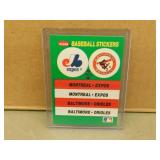 Fller Team Logo Stickers - Expos / Orioles