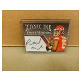 Iconic Ink Patrick Mahomes Auto Facsimilie card
