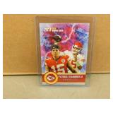 Patrick Mahomes 2017 Rookie Gems Gold rookie card
