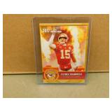 Patrick Mahomes 2017 Rookie Gems Gold rookie card