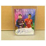 Platinum Cuts Lionel Messi Cristiano Ronaldo card