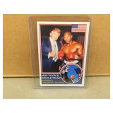 Trump / Tyson World's Greatest Fighters promo card