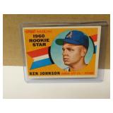1960 Topps RC Ken Johnson #135 (pen mark on back)