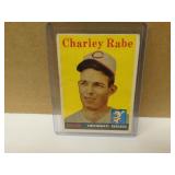1958 Topps Charley Rabe #376