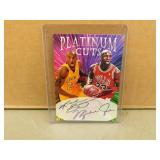 Platinum Cuts Kobe Bryant Michael Jordan card